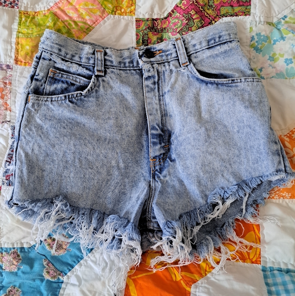 Vintage Acid Wash Highwaisted No Excuses Collectors Series Cutoff Jean Shorts